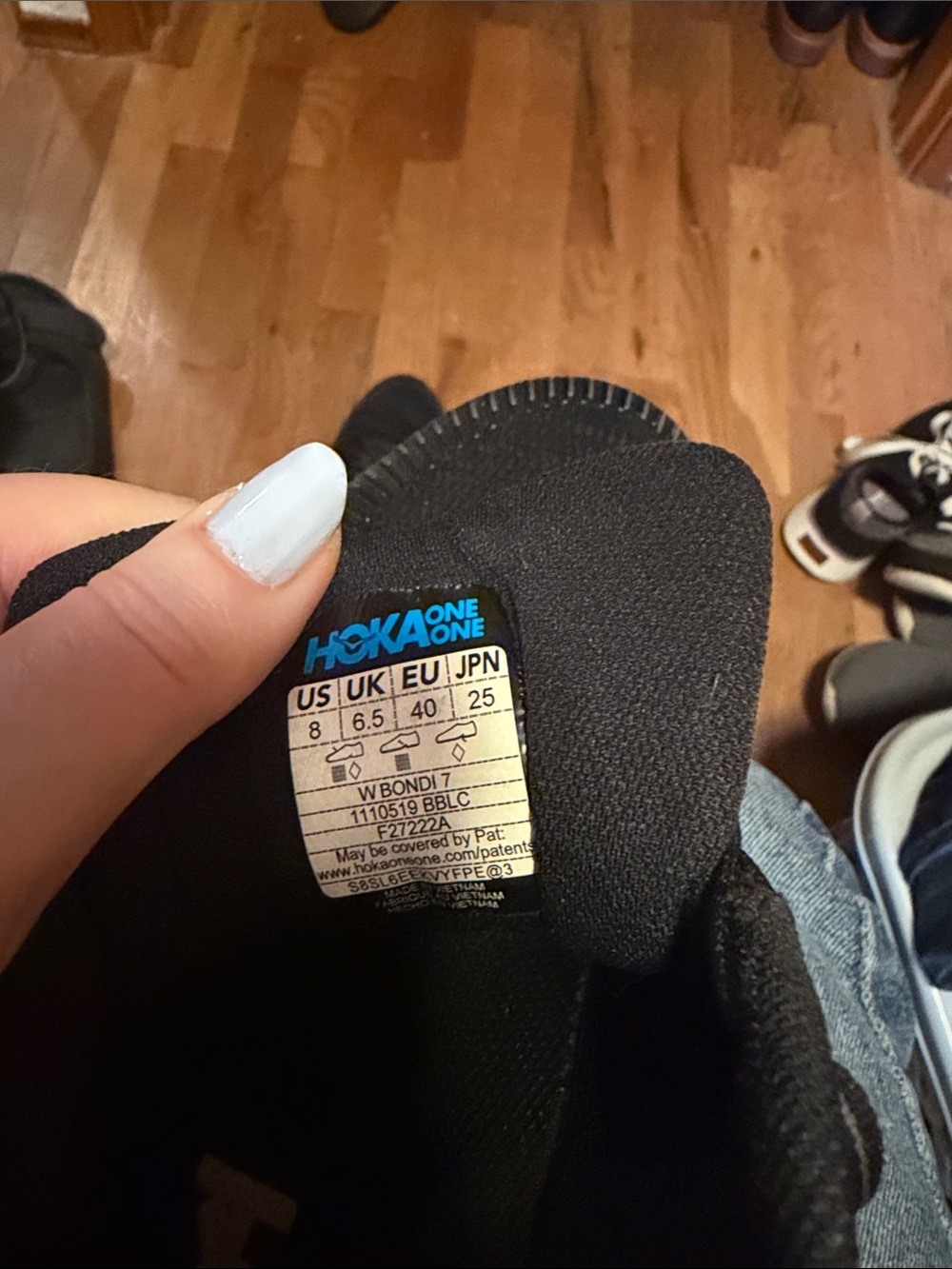 Hoka Black Athletic Running Shoes - Picture 2 of 4